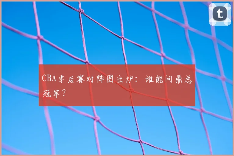 CBA季后赛对阵图出炉:谁能问鼎总冠军?